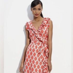 Kate Spade Aubrey Silk Print Wrap Dress